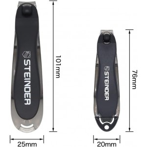 Nail Clippers, Steinder® Easy 360 Rotation Nail Clippers Set Made in Korea/cortauñas cortaúñas de Manos y pies/Gift for Men & Women Convenient Senior for Thick Toe Nail.
