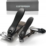 Nail Clippers, Steinder® Easy 360 Rotation Nail Clippers Set Made in Korea/cortauñas cortaúñas de Manos y pies/Gift for Men & Women Convenient Senior for Thick Toe Nail.