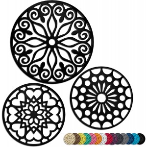 3 Set Silicone Trivet Mats with 1 Extra ...
