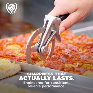 Dalstrong Pizza Cutter Wheel - High-Carbon Heavy-Duty Stainless Steel - G10 Handle - Easy Cleaning Best Pizza Knife Slice - Thumb Guard Protection & Blade Cover - The Orbit Razor Unique Pizza Slicer