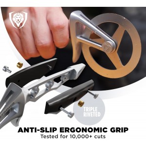 Dalstrong Pizza Cutter Wheel - High-Carbon Heavy-Duty Stainless Steel - G10 Handle - Easy Cleaning Best Pizza Knife Slice - Thumb Guard Protection & Blade Cover - The Orbit Razor Unique Pizza Slicer