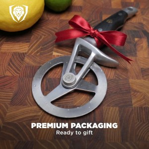 Dalstrong Pizza Cutter Wheel - High-Carbon Heavy-Duty Stainless Steel - G10 Handle - Easy Cleaning Best Pizza Knife Slice - Thumb Guard Protection & Blade Cover - The Orbit Razor Unique Pizza Slicer