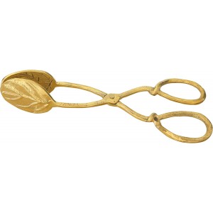 Creative Co-Op Embossed Leaf Shaped Tong...