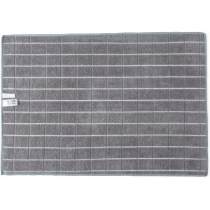 Microfiber Dish Towels - Soft, Super Absorbent and Lint Free Kitchen Towels - 8 Pack (Lattice Designed Gray Colors) - 26 x 18 Inch