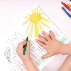 Disposable Paper Placemats – Premium, 50 Pack of White Scalloped Edge Placemats, Perfect Size 10x 14