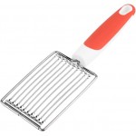 ASHATA Lunch Meat Slicer, Stainless Cutter with Handle for Cheese Potato Egg Ham Fruit Tomato, Quality Stainless Steel 10 Wires for 11, Stainless Steel Fruit Vegetable Slicer