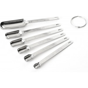 Norpro 3060 Stainless Steel Measuring Spoons, Set of 6