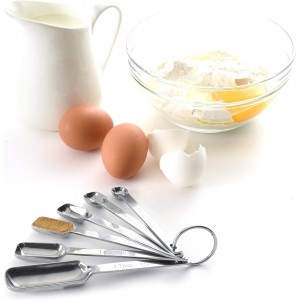 Norpro 3060 Stainless Steel Measuring Spoons, Set of 6