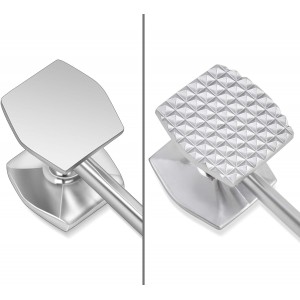 Meat Tenderizer Meat Hammer Mallet Tool Pounder For Tenderizing Steak Beef And Poultry. With Rubber Comfort Grip Handle.Dishwasher Easy