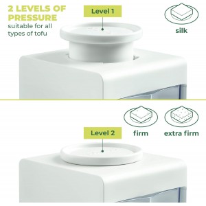 TofuBud Tofu Press - Presser for Firm or Extra Firm Tofu - Dishwasher Safe with Water Drainer - Made from Durable Sustainable Materials - Perfect for Vegan Cooking - Healthy Recipes Cookbook Included