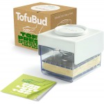 TofuBud Tofu Press - Presser for Firm or Extra Firm Tofu - Dishwasher Safe with Water Drainer - Made from Durable Sustainable Materials - Perfect for Vegan Cooking - Healthy Recipes Cookbook Included