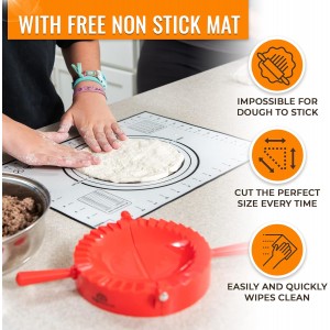 Magic Dumpling Maker Kit, Set of 4 - Mold Ravioli, Empanadas, Momos, Gyozas, Pot Stickers, Jamaican Beef Patties, Pierogi and Calzones - Wonton Dough Press and Pasta Making Tools