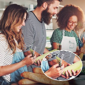 Mudder 5 Pieces Vegetable Fruit Peelers Stainless Steel Rotary Peelers Carrots Potatoes Peeling Tools for Home and Kitchen, with Ergonomic Safety and Control Handle