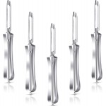 Mudder 5 Pieces Vegetable Fruit Peelers Stainless Steel Rotary Peelers Carrots Potatoes Peeling Tools for Home and Kitchen, with Ergonomic Safety and Control Handle