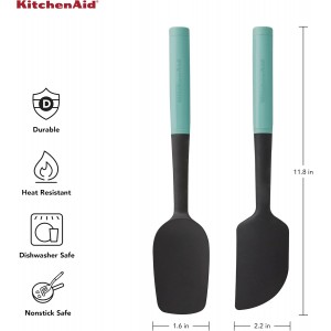 KitchenAid Universal Spatula Set, 2-Piece, Aqua Sky