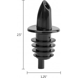 Hedume 50 Pack Bottle Pourers, Free Flow Pourers, Liquor Bottle Pourers Perfect for Pubs, Clubs, Restaurants, Bars, Coffee Shops and Diners