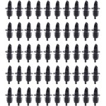 Hedume 50 Pack Bottle Pourers, Free Flow Pourers, Liquor Bottle Pourers Perfect for Pubs, Clubs, Restaurants, Bars, Coffee Shops and Diners
