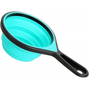 Collapsible Measuring Cups and Spoons Set, 8 Pieces, Silicone, Adjustable for Kitchen, Camping