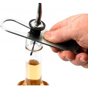 Barfly Bar Speed Opener, 7-Inch, Stainless, Black