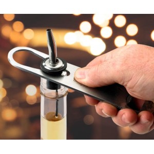 Barfly Bar Speed Opener, 7-Inch, Stainless, Black