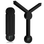 Folding Digital Kitchen Scale, Highly Accurate Compact Portable Food Scale with LCD Display, Auto Power Off and Tare Features, for Measuring Intake of Healthy Eating People (Black)