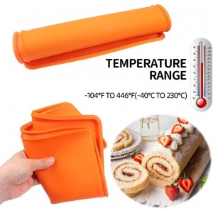 2 pcs Swiss Roll Cake Mat Pad Baking Tool Pastry Tools Silicone Nonstick Baking Rug Mat Silicone Mould