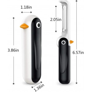 Potato Carrot Peeler Foldable Penguin Shaped Fruit Vegetable Peelers for Kitchen