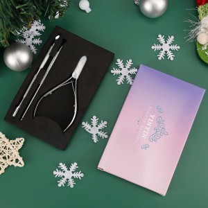 YINYIN Cuticle Trimmer with Cuticle Pusher and Cutter, Professional Stainless Steel Nippers, Cutter Clippers, Cuticle Remover, Pedicure Manicure Tools for Fingernails and Toenails, Sliver