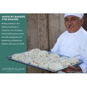 Commercial Quality Cookie Sheet and Rack - Aluminum Half Sheet Baking Pan and Stainless Steel Cooling Rack Set 13x18 Rust & Warp Resistant, Heavy Duty