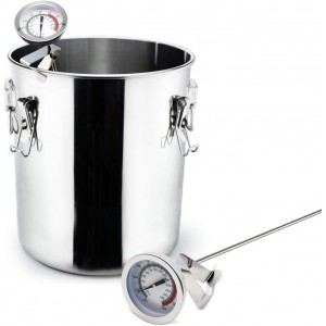 Efeng 15“ turkey fryer thermometer with pot clip (2 Pack), 2