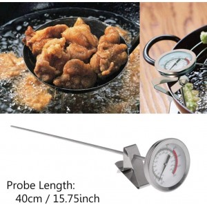 Efeng 15“ turkey fryer thermometer with pot clip (2 Pack), 2