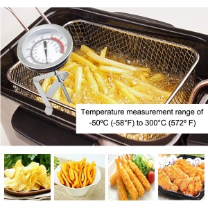 Efeng 15“ turkey fryer thermometer with pot clip (2 Pack), 2
