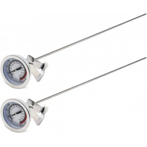 Efeng 15“ turkey fryer thermometer with pot clip (2 Pack), 2