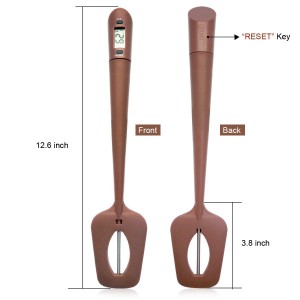 Efeng Candy Spatula with Thermometer Built in and Pot Clip – Fast Instant Read Digital Spatula Thermometer for Candy Making,Chocolate,jams,syrups with BPA Free Silicon Spatula
