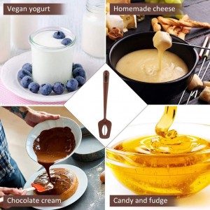 Efeng Candy Spatula with Thermometer Built in and Pot Clip – Fast Instant Read Digital Spatula Thermometer for Candy Making,Chocolate,jams,syrups with BPA Free Silicon Spatula