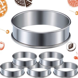 6 Pcs English Muffin Crumpet Rings 3.15 ...