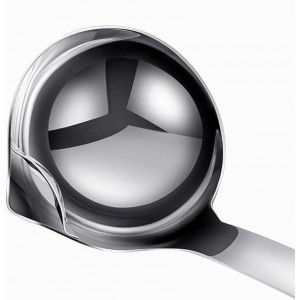 Stainless Steel Oil Separator Soup Ladle Gravy Food Fat Separator Skimmer Spoon Grease Strainer Separater Hot Pot Oil Filter Spoon For Home Kitchen And Cooking,Soup Colander 12 Inch