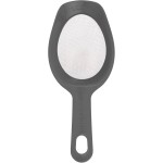 Tovolo Scoop & Sift Flour Sifter for Baking Dusting 1 Cup Fine 20 Mesh Sieve Flour Duster, Easy Scoop Dishwasher Safe Baking Powdered Sugar Flour Sifting Tool for Aerating Coating Dusting, Charcoal