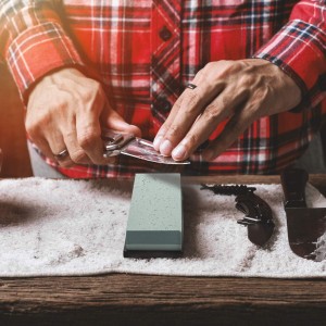 Actual Grit Premium Material Sharpening Stone 2 Side 400 1000 Whetstone Set Kitchen Knife Sharpener Stone Wet Stones for Sharping Knives Kit with Non-slip Rubber Base