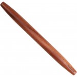 Muso Wood Sapele Wooden French Rolling Pin for Baking, Tapered Roller for Fondant, Pie Crust, Cookie, Pastry (French 15-3/4inch)
