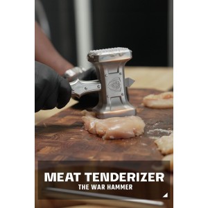 Dalstrong Meat Tenderizer Tool - NEW IMPROVED - Dual Sided, Extra-Large Meat Hammer - Premium High-Carbon Stainless Steel - Meat Mallet - Chef Pounder - Black G10 Handle
