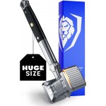 Dalstrong Meat Tenderizer Tool - NEW IMPROVED - Dual Sided, Extra-Large Meat Hammer - Premium High-Carbon Stainless Steel - Meat Mallet - Chef Pounder - Black G10 Handle