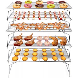 TeamFar Cooling Rack, 5-Tiers Stainless ...