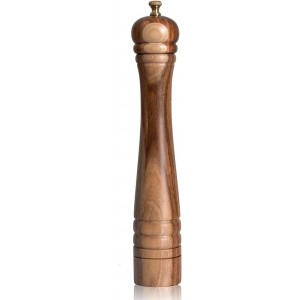 Pepper Mill, Pepper Grinder with Adjusta...