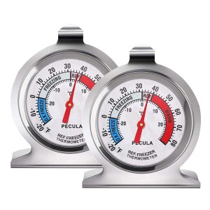 2 Pack Refrigerator Thermometer, 30-30°...