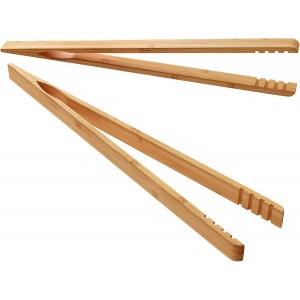 2 Pieces Bamboo Toast Tongs, 10.2 Inches...