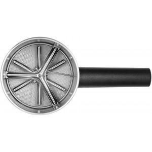 3 Cup Flour Sifter for Baking, Handheld Strainer Sifter Stainless Steel, Hand Crank Squeeze Sieve for Baking w/Comfortable Handle for Flour Powdered Sugar Cake - Baker Supplies