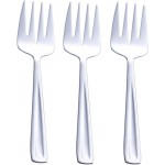 GoGeiLi Stainless Steel Large Serving Fork Set, 9.5-inch Big Serving Fork for Party, Banquet, Buffet, Dishwasher Safe, Set of 3