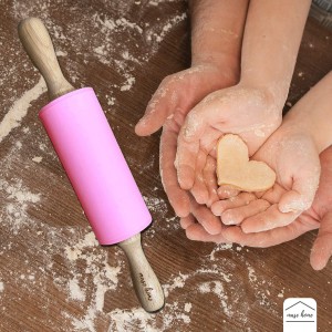 Mini Silicone Rolling Pin for Kids Baking – | Ideal for Toddlers, Playdough, Clay, Cookies & Pastry - 9