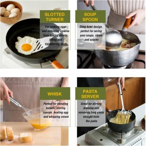 Stainless Steel Kitchen Utensil Set- Fungun 28 Pcs Cooking Nonstick Cookware Set with Spatula - Best Gadgets Tools Kitchen Accessories